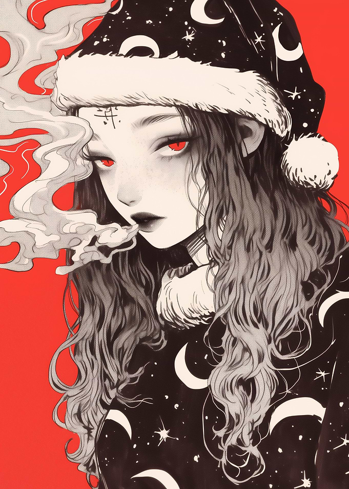 Anime Girl Smoking