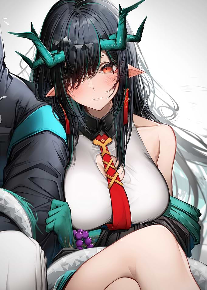 Anime Girl with Horns