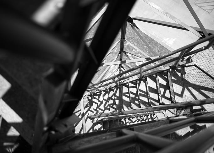 Down the Fire Tower Stairs