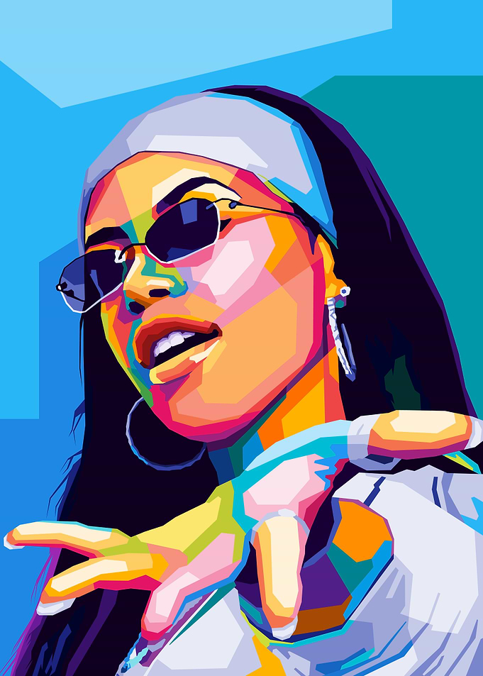 Aaliyah Wpap Pop Art