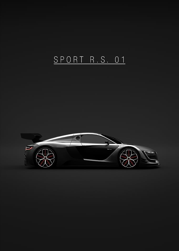 Black 2014 Renault Sport RS 01