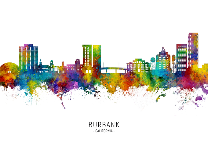 Burbank Skyline California