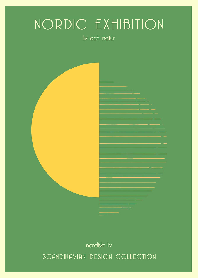 Nordic Exhibition Poster Bauhaus
