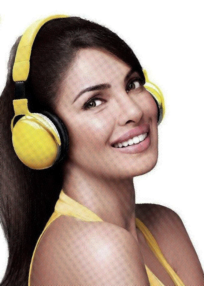 Priyanka Chopra in Yellow Headphones