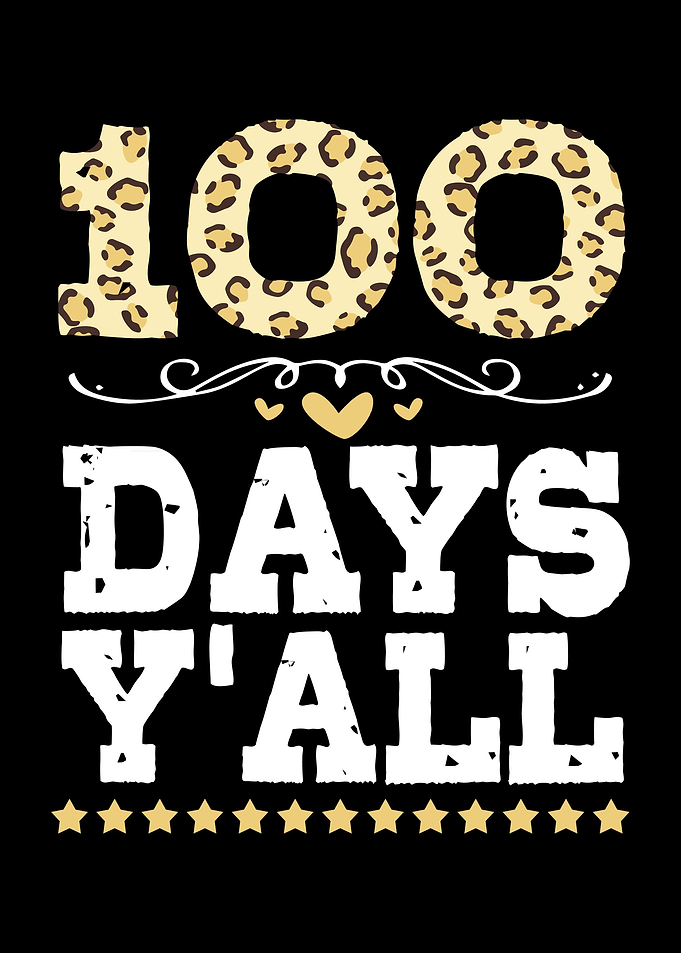 Teacher 100 Days Yall