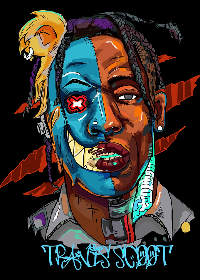Travis Scott Digital Art