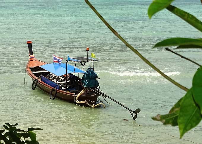 Thai Longtail Boat on Phi Phi Island