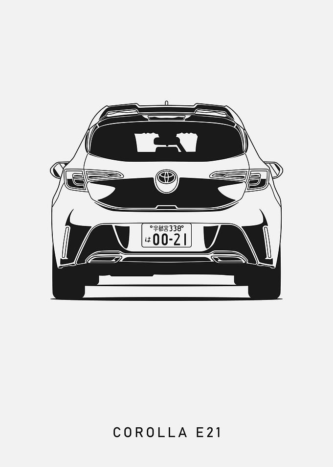 Toyota Corolla E21 Rear View