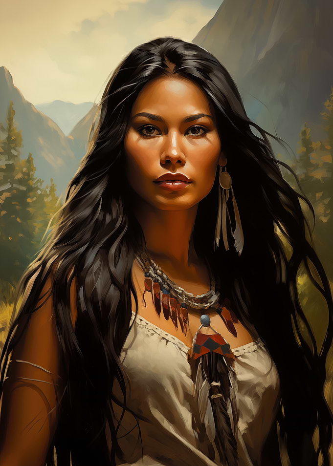 Native American Woman Port