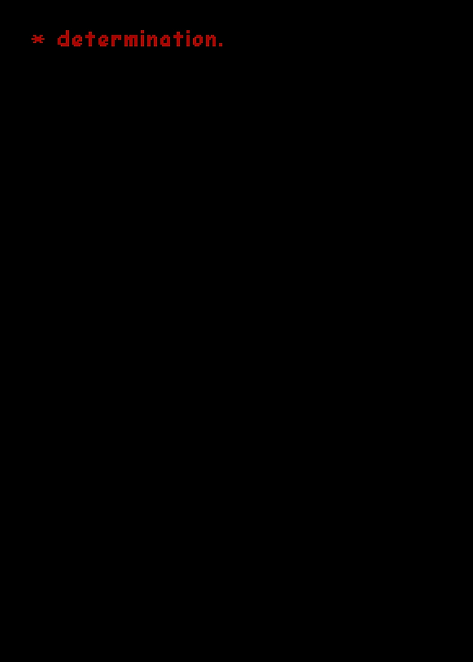Undertale Determination minimalist