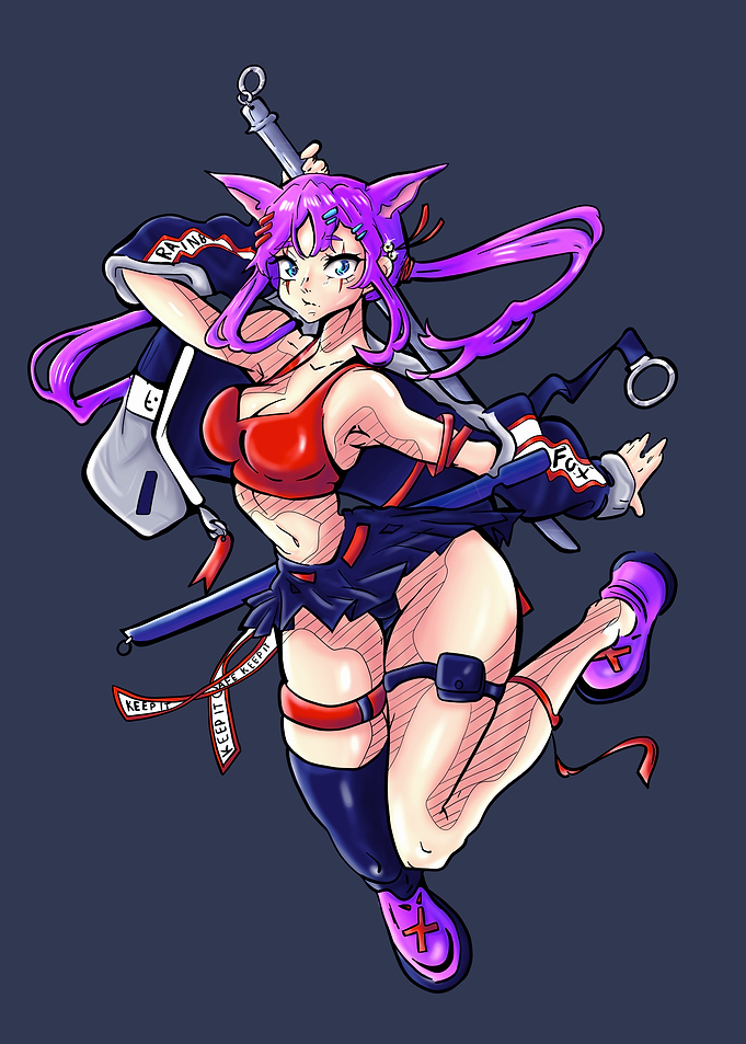 Anime Girl with Katana