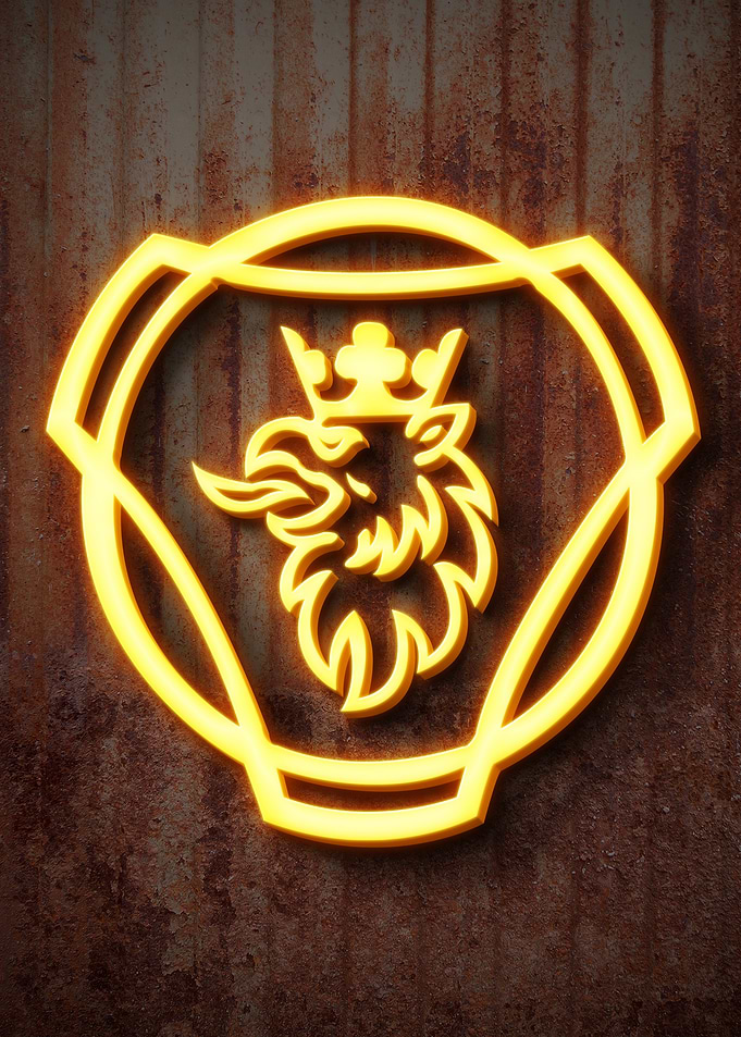 Saab Logo Neon Sign