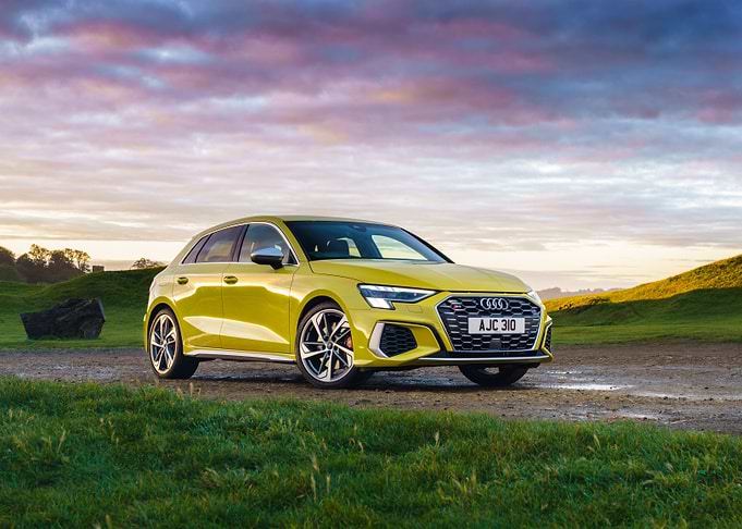 Yellow Audi S3