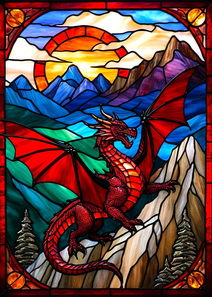 Stained Glass Dragon