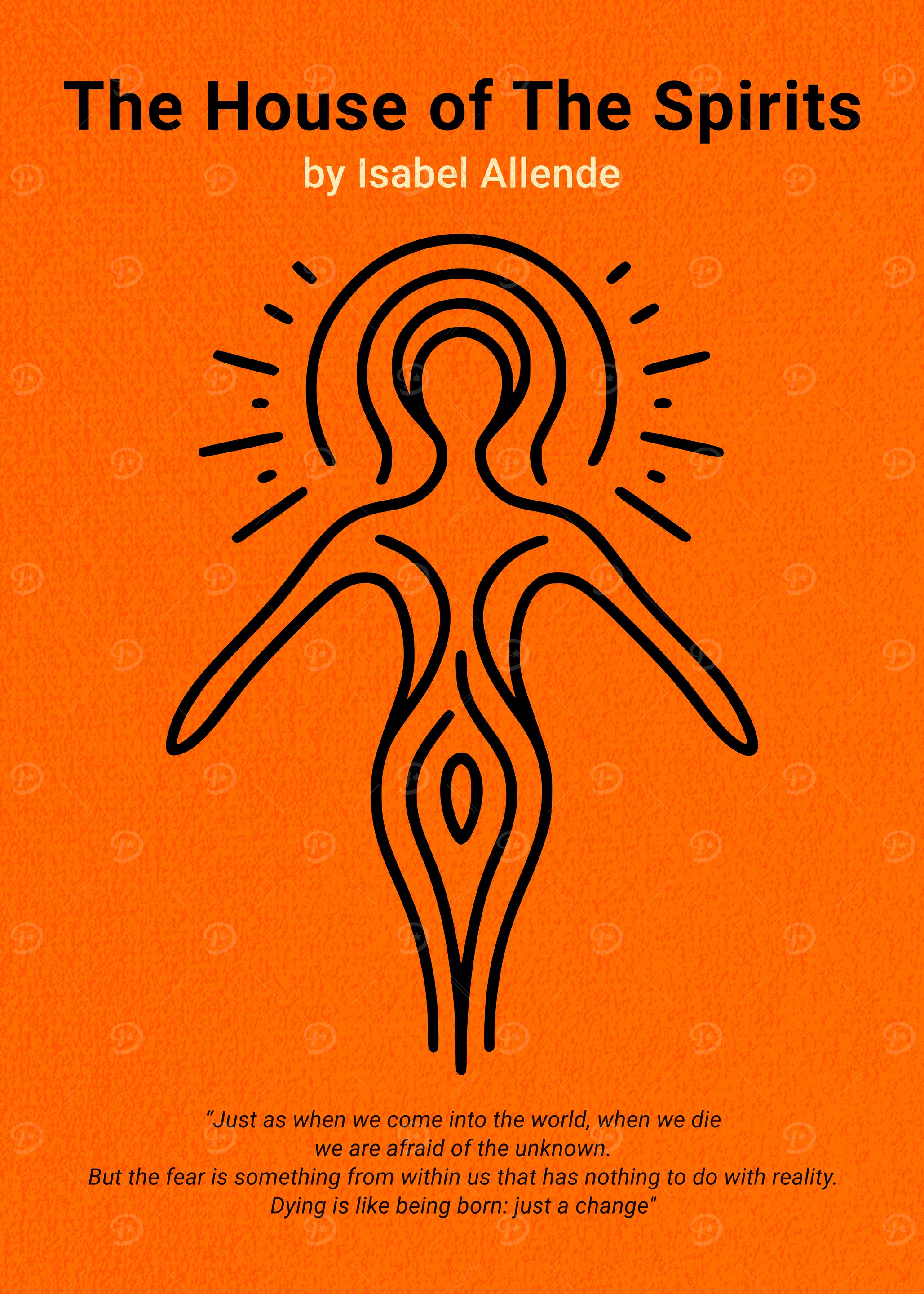 The House of The Spirits Minimalist Book Cover