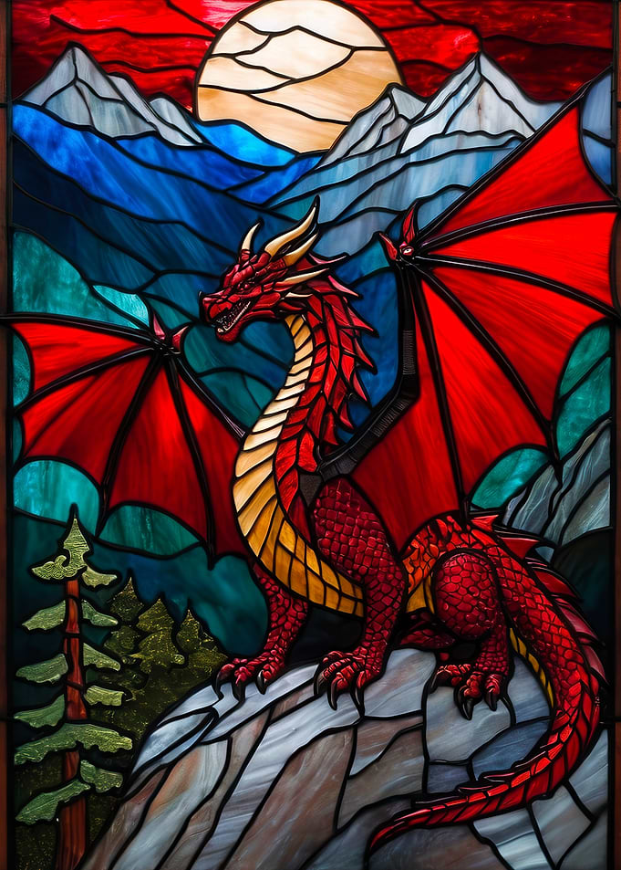 Stained Glass Dragon