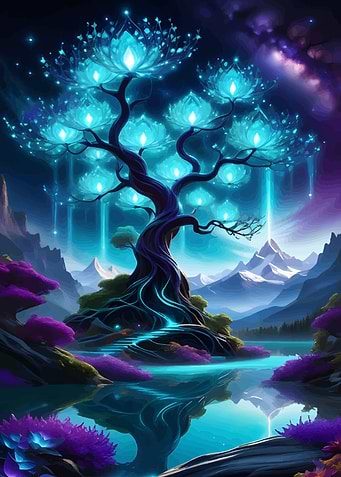 Glowing Tree in Fantasy