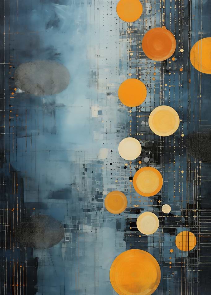 Abstract Circles Painting