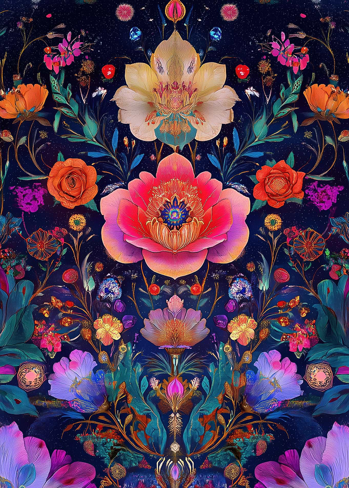 Floral Galaxy Art