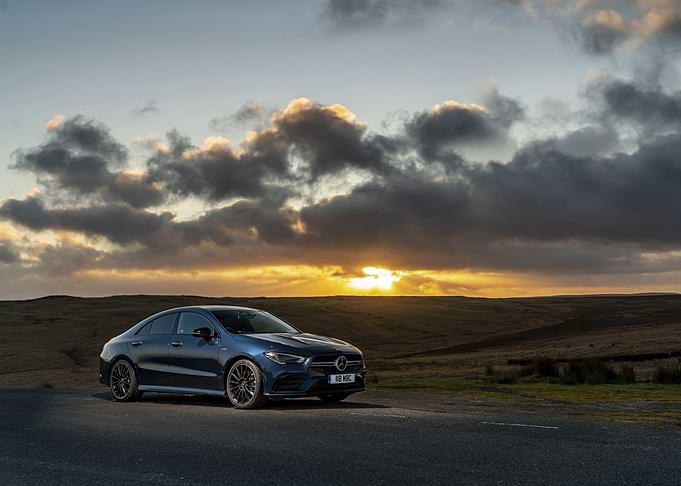 Mercedes-Benz CLA Coupe Sunset