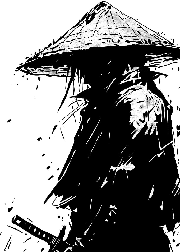 Samurai Warrior Illustration