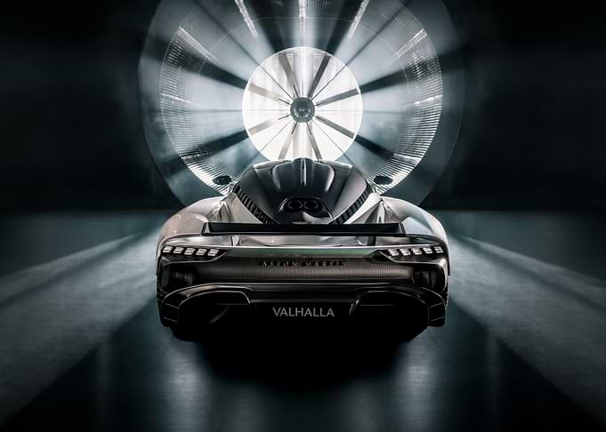 Valhalla Supercar in Wind Tunnel