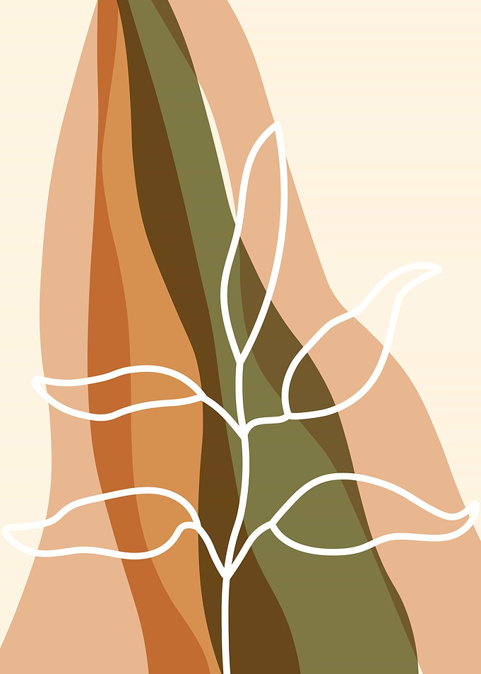 Abstract Plant Art
