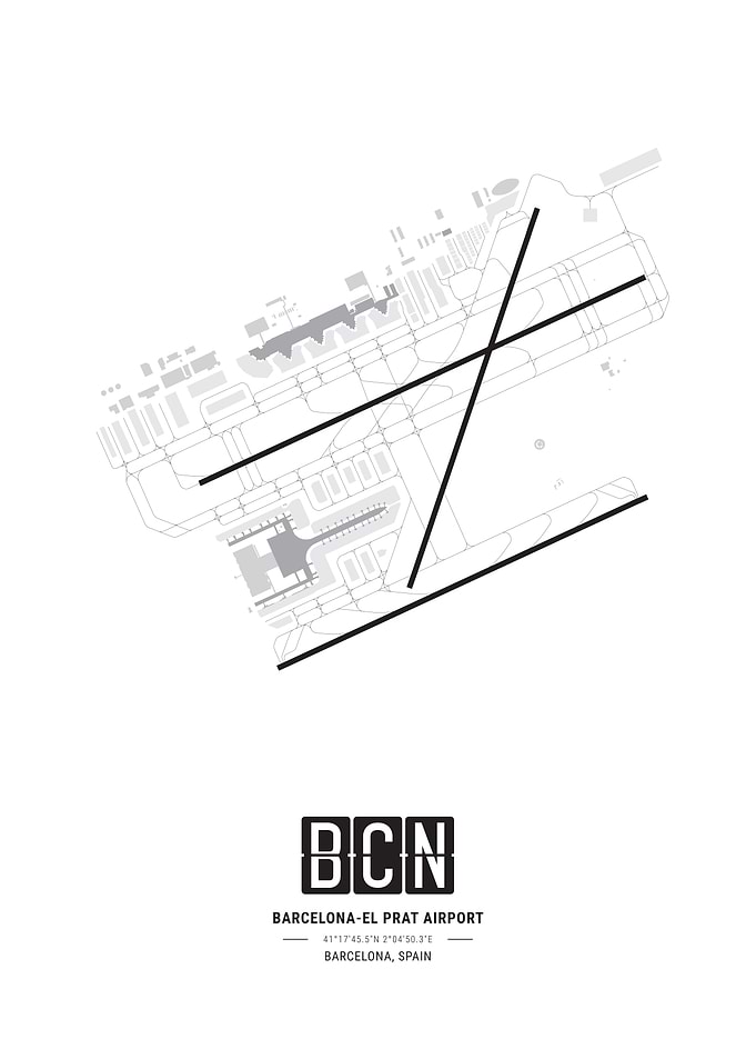 Barcelona Airport Map