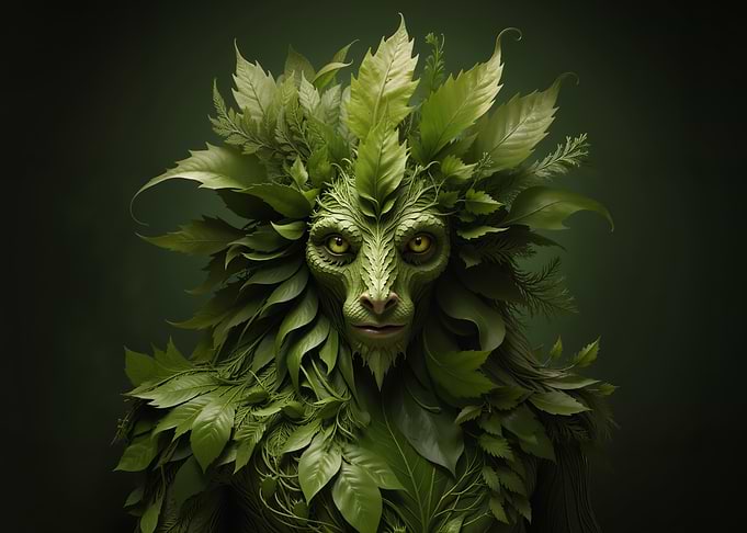 Green Man Digital Art