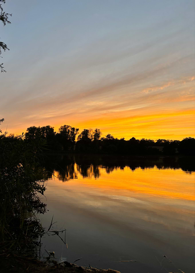 Sunset Reflection on Lake