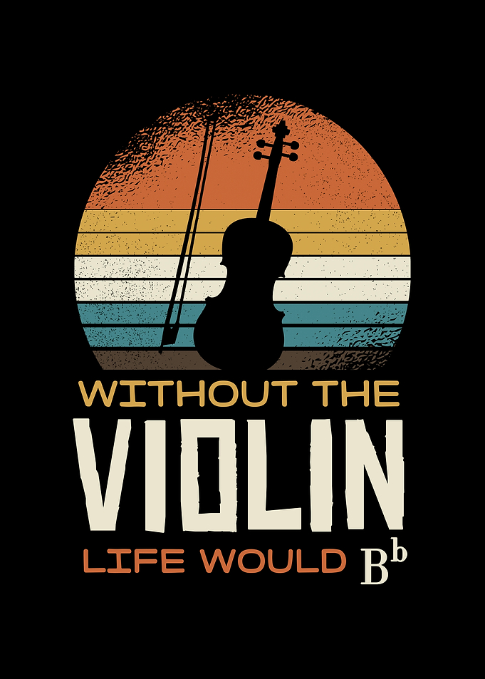 Violin Sunset Graphic