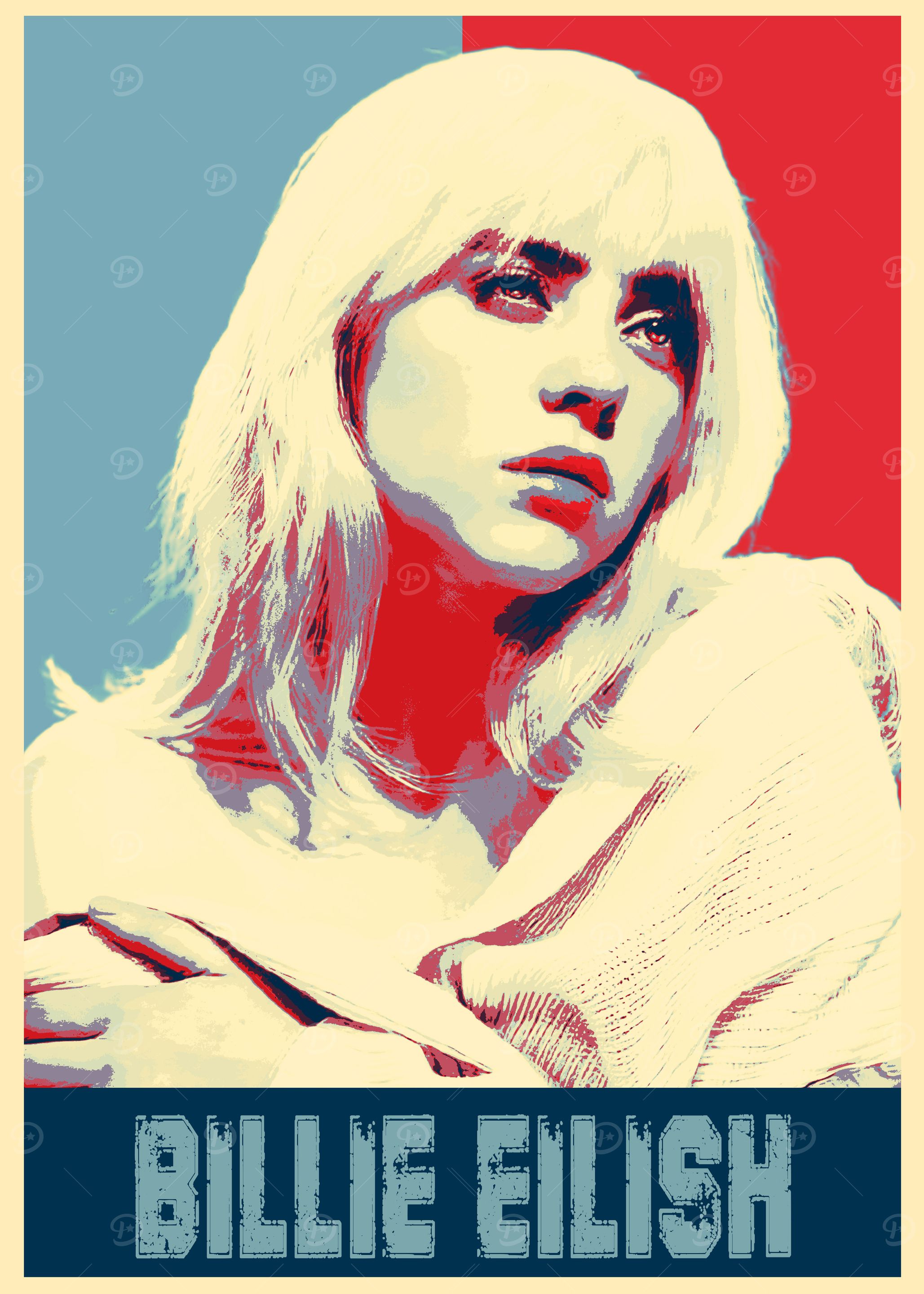 Billie Eilish Pop Art Poster