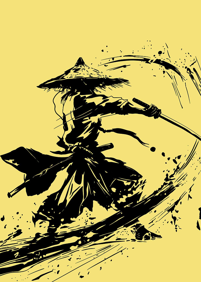 Samurai Warrior Silhouette