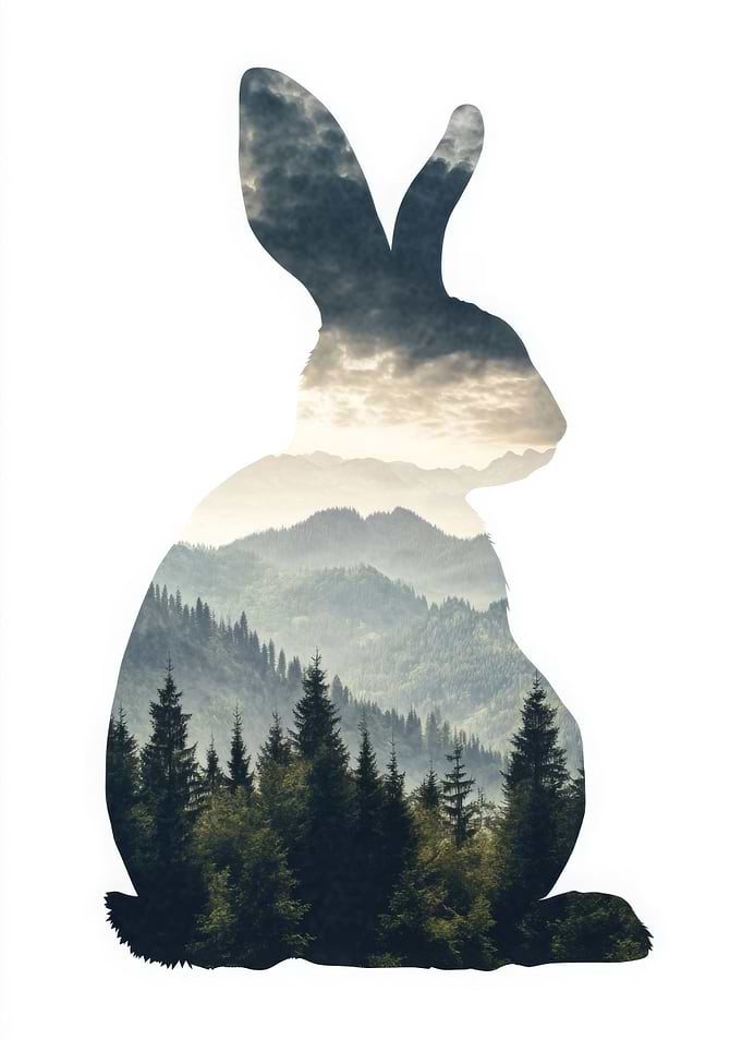Rabbit Mountain Silhouette