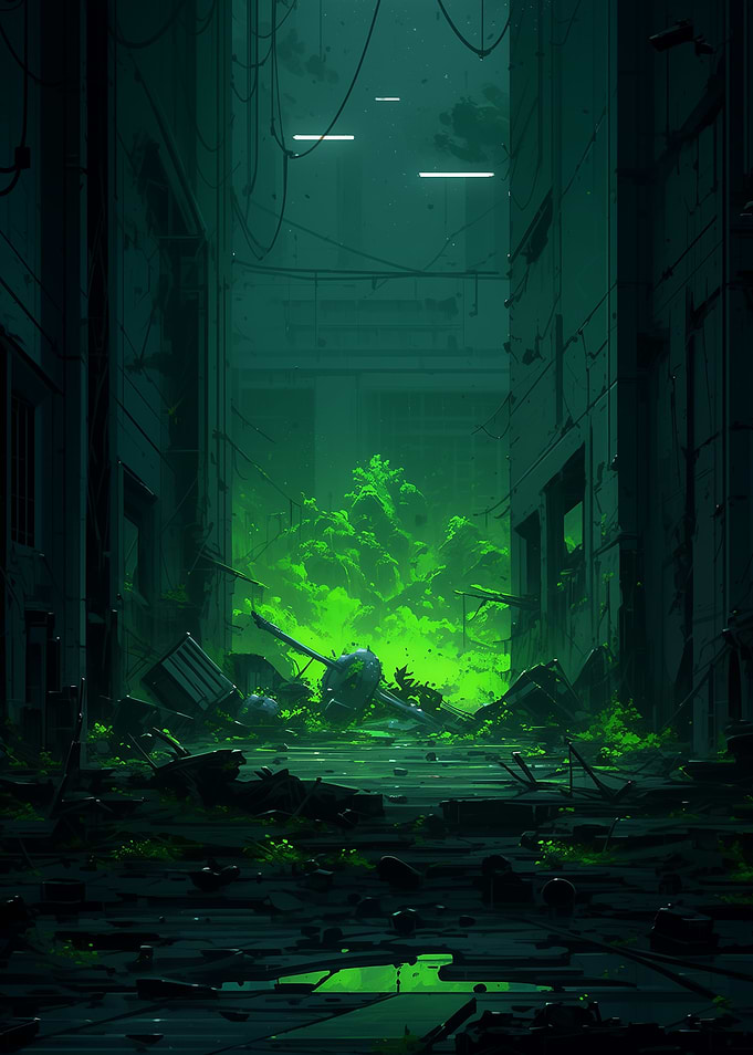 Overgrown City Alley