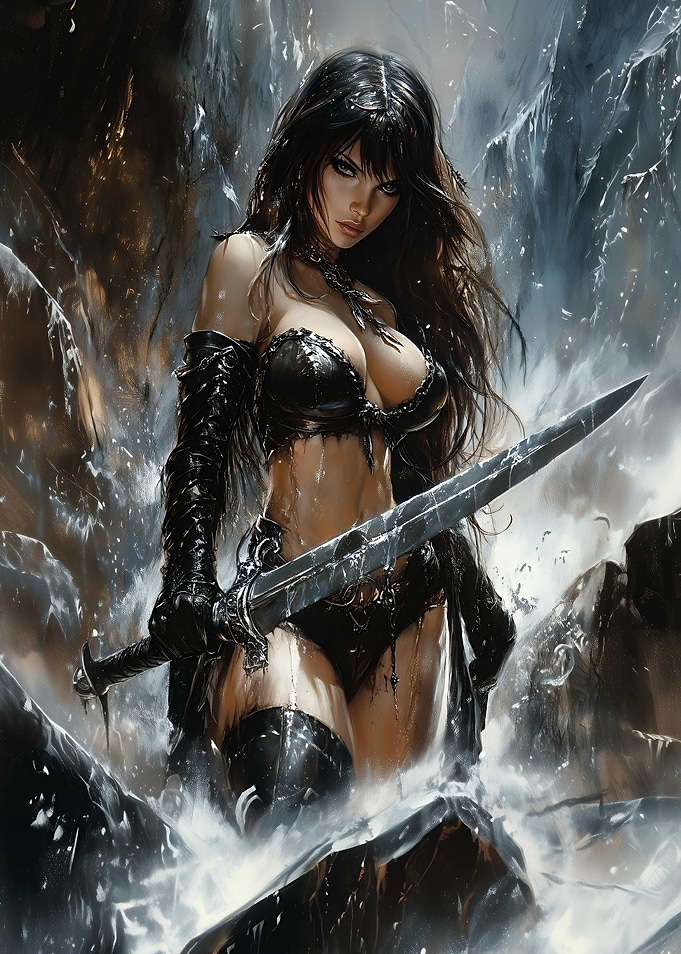 Warrior Woman with Sword