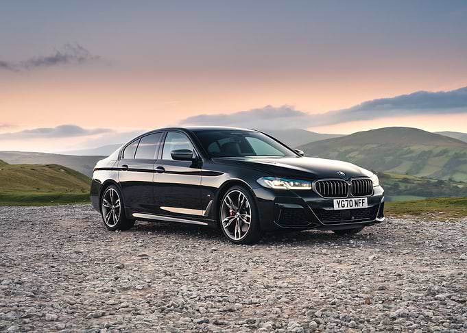 Black BMW 5 Series Sedan