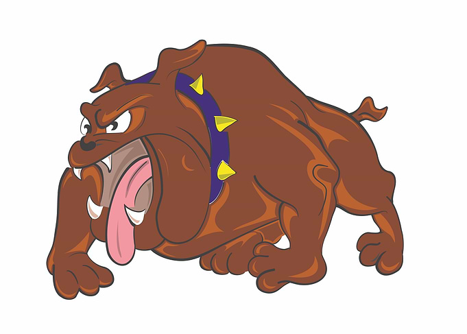 Angry Bulldog Cartoon