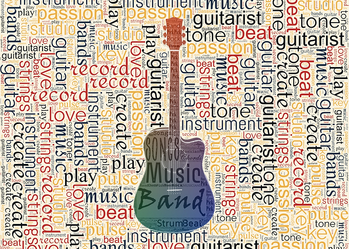 Guitar Music Typography