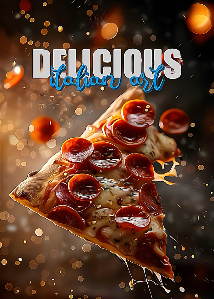 Delicious Italian Art Pizza