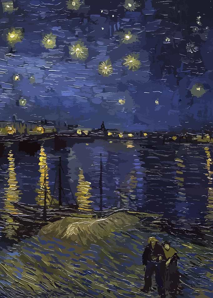 Starry Night Rhone 1888