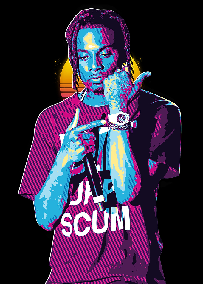 playboi carti 80s Retro Art