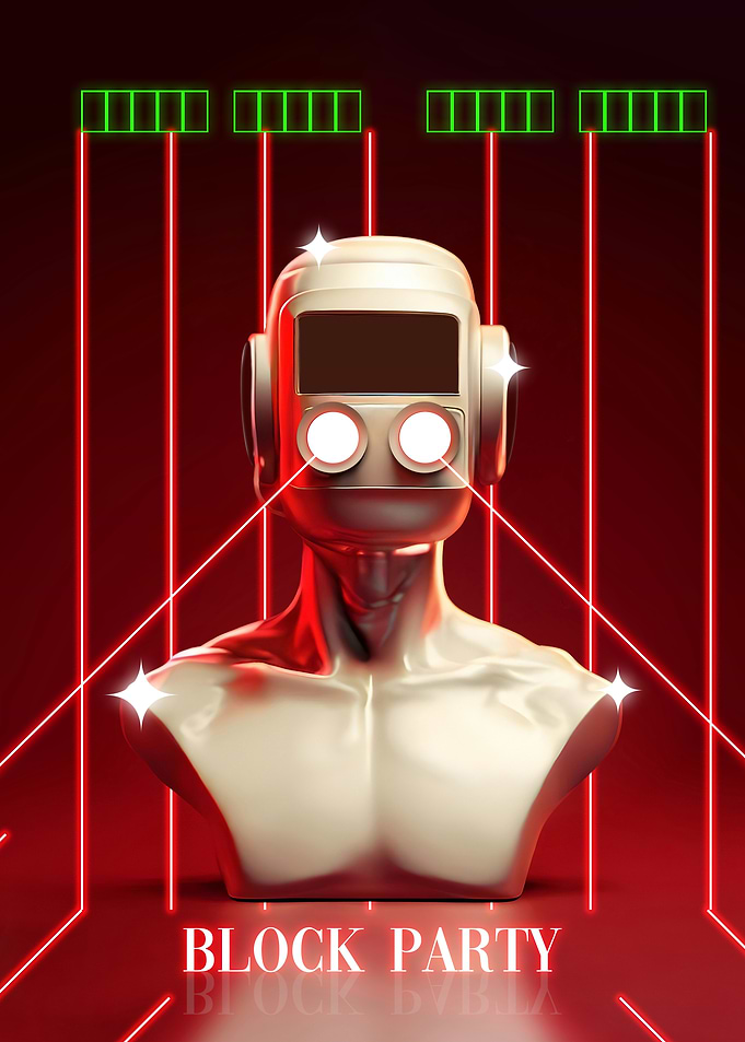 Robot Block Party Poster