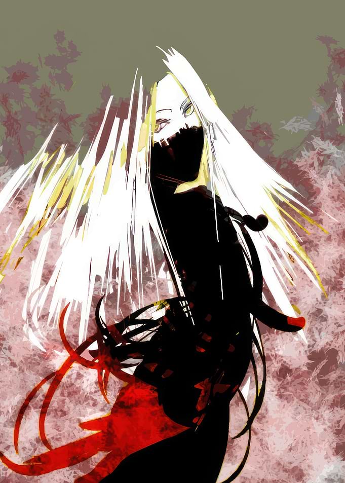 Anime Girl with White Hair