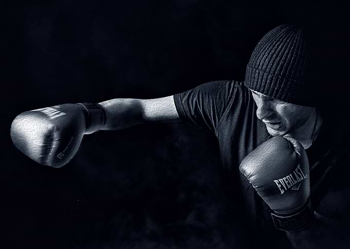 Boxer in Action