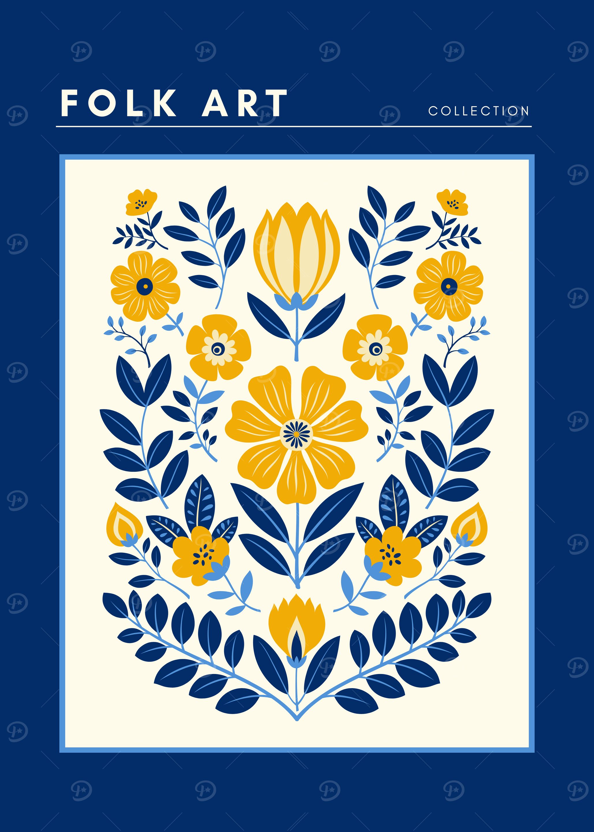 Folk Art Floral Design