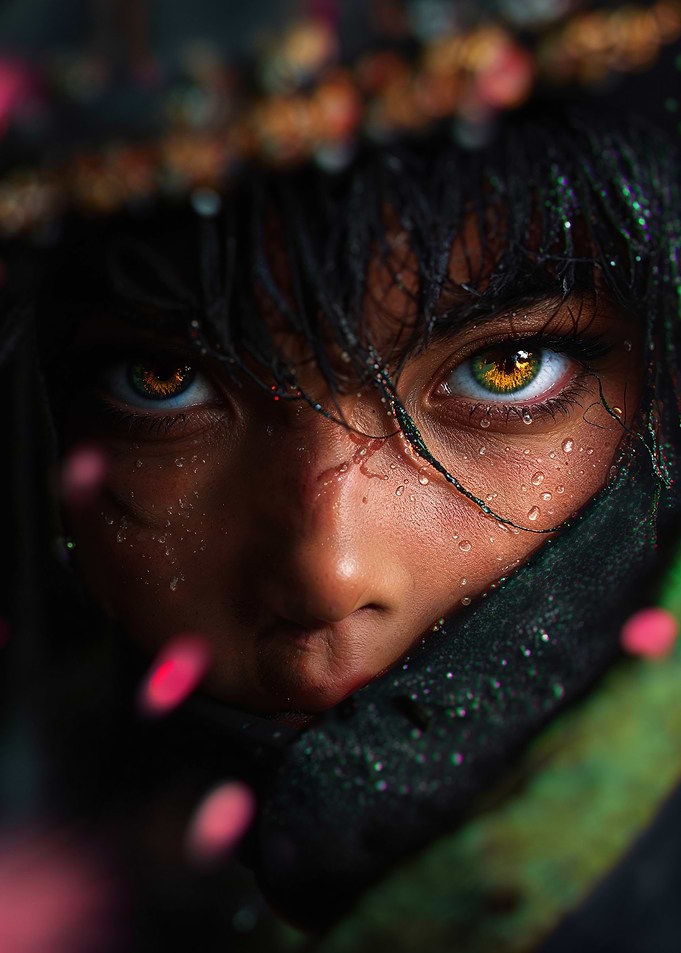 Close-up Portrait with Gol
