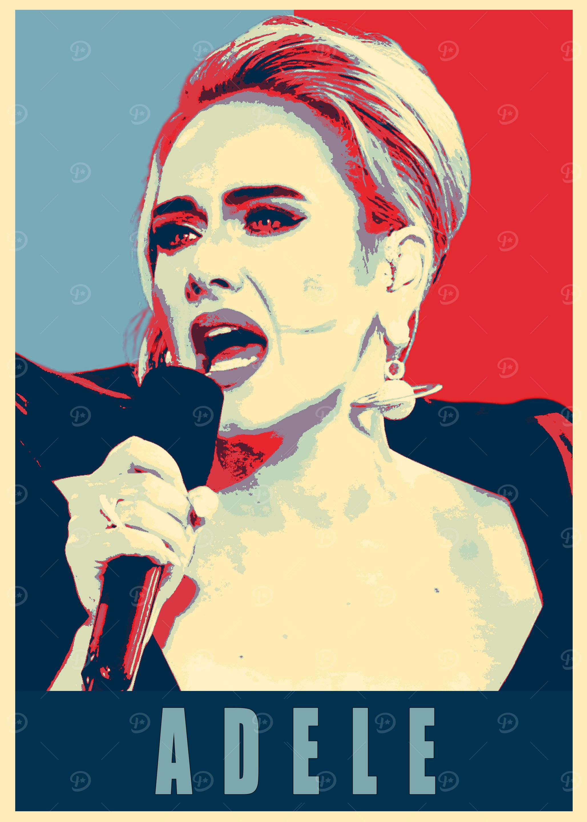 Adele Pop Art Poster