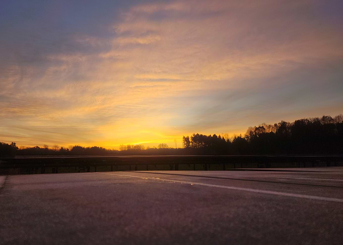 Sunrise Over Trees