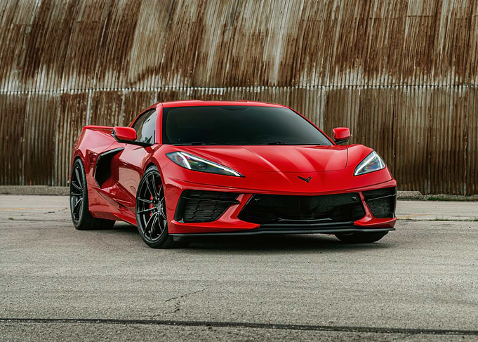 Red Corvette Sports Car